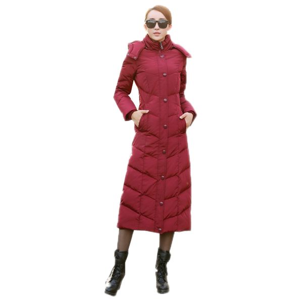 2018 winter women white duck down overcoat female detachable hooded down jacket ladies warm windproof zipper long coat p48, Black
2018 winter women white duck down overcoat female detachable hooded down jacket ladies warm windproof zipper long coat p48, Black