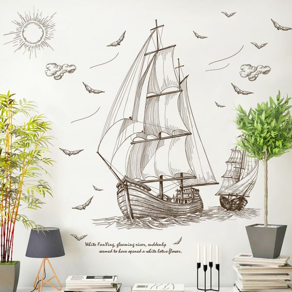 retro sailing trip self-adhesive decoration stickers living room bedroom restaurant wall background landscaping wall stickers diy art decal
retro sailing trip self-adhesive decoration stickers living room bedroom restaurant wall background landscaping wall stickers diy art decal