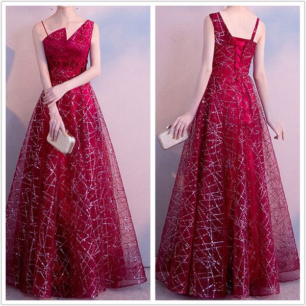 dark red sequins bridesmaid dresses shoulder with spaghetti zipper back floor length party dress new arrival, White;pink
dark red sequins bridesmaid dresses shoulder with spaghetti zipper back floor length party dress new arrival, White;pink