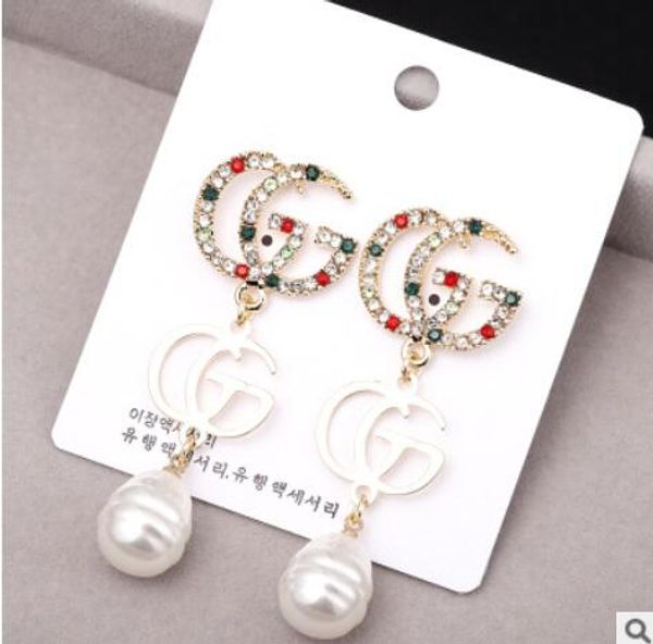 2019 metal earrings fashion designer to create crystal earrings elegant ladies brand name earrings 990, White
2019 metal earrings fashion designer to create crystal earrings elegant ladies brand name earrings 990, White