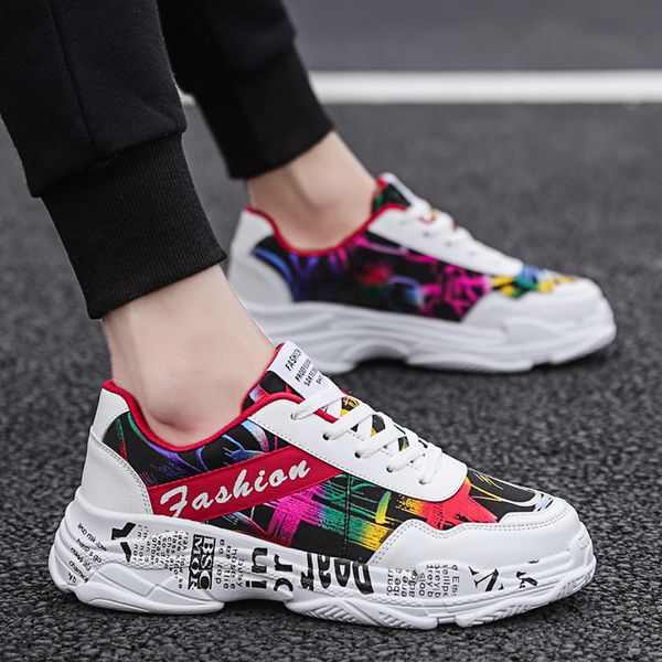 muqgew men fashion wild graffiti casual shoes pu leather male comfortable breathable low-sneakers plus size footwear man new, Black
muqgew men fashion wild graffiti casual shoes pu leather male comfortable breathable low-sneakers plus size footwear man new, Black