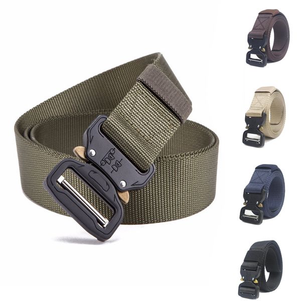 tactical gear combat belt metal buckle adjustable men belt waist support sport length 125cm, Black;gray
tactical gear combat belt metal buckle adjustable men belt waist support sport length 125cm, Black;gray