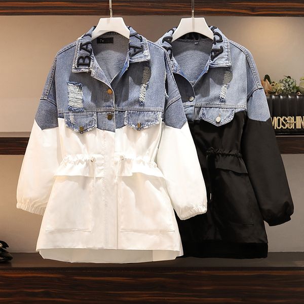 2019 new pattern fashion trend denim jacket lapel collar black patchwork slim thin leisure style full sleeve women -85, Black;brown
2019 new pattern fashion trend denim jacket lapel collar black patchwork slim thin leisure style full sleeve women -85, Black;brown