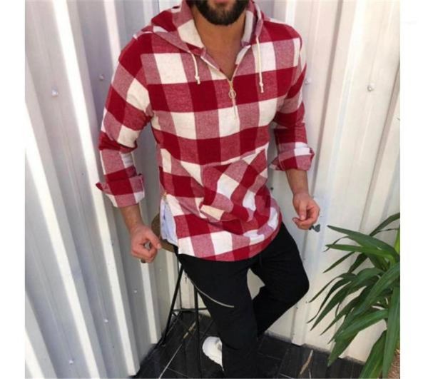 sleeve shirts plaid print hooded zipper loose pullover shirts casual fashion mens shirts mens designer long, White;black
sleeve shirts plaid print hooded zipper loose pullover shirts casual fashion mens shirts mens designer long, White;black