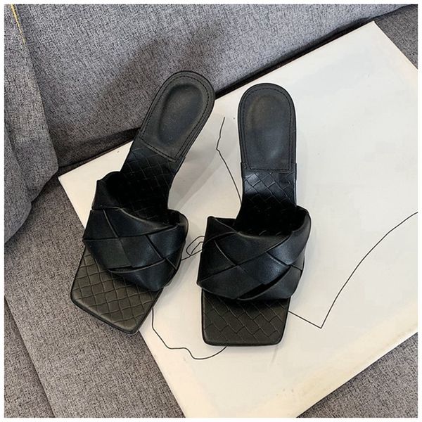 slippers fashion design women slipper thin high heels square toe sandal summer ladies slide elegant dress shoes, Black
slippers fashion design women slipper thin high heels square toe sandal summer ladies slide elegant dress shoes, Black