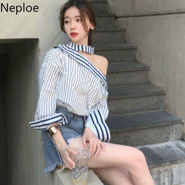 neploe striped halter women shirts summer 2019 loose shoulder strapeless long sleeve blouse korean chic ladies 43663, White
neploe striped halter women shirts summer 2019 loose shoulder strapeless long sleeve blouse korean chic ladies 43663, White