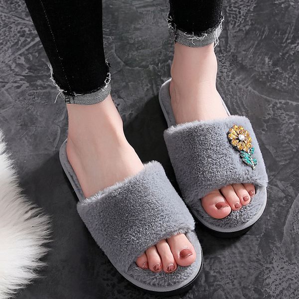 crystal flower designer fur slides women slippers winter fluffy sandals house slippers female shoes home slides indoor casual, Black
crystal flower designer fur slides women slippers winter fluffy sandals house slippers female shoes home slides indoor casual, Black