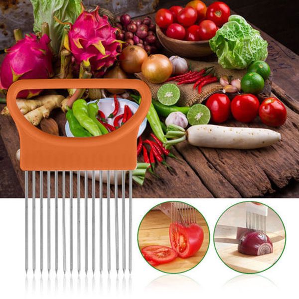 kitchen tomato onion vegetables slicer cutting aid holder guide slicing cutter safe fork home accessories
kitchen tomato onion vegetables slicer cutting aid holder guide slicing cutter safe fork home accessories