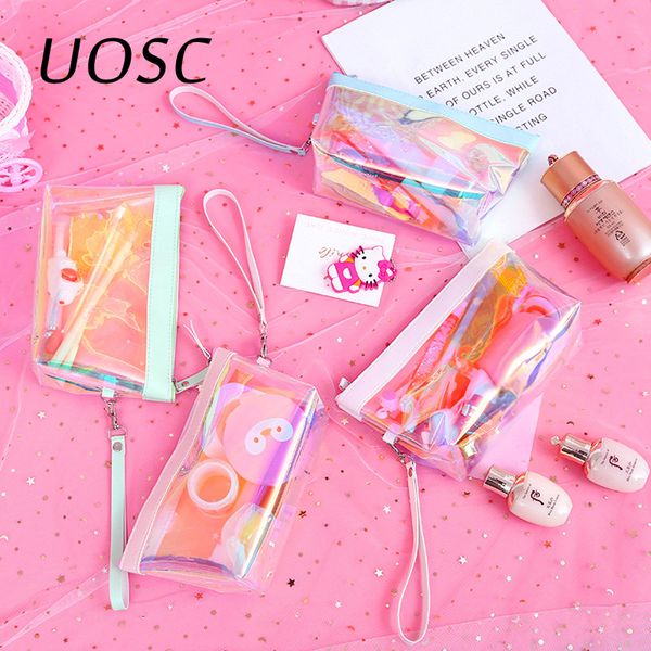 uosc travel waterproof laser cosmetic bags transparent make up toiletry organizer clutch hologram wash kits handbag storage bag
uosc travel waterproof laser cosmetic bags transparent make up toiletry organizer clutch hologram wash kits handbag storage bag