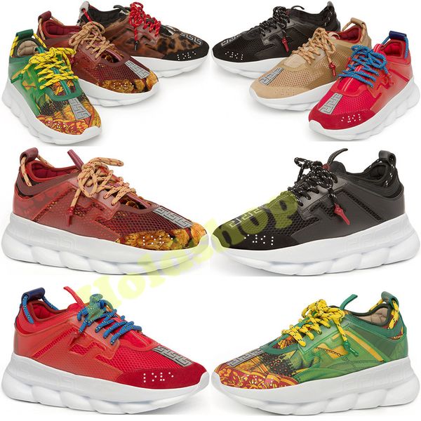 New Luxury Chain Reaction Casual Ladies Designer Shoes Mens Womens 2019 Fashion District Medusa Link-Embossed Sole Trainer US 5.5-11
New Luxury Chain Reaction Casual Ladies Designer Shoes Mens Womens 2019 Fashion District Medusa Link-Embossed Sole Trainer US 5.5-11