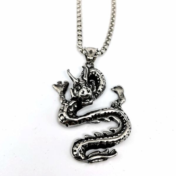 silver color dragon pendant necklace men pendant dragon charms hip hop stainless steel chain male jewelry on the neck necklaces
silver color dragon pendant necklace men pendant dragon charms hip hop stainless steel chain male jewelry on the neck necklaces