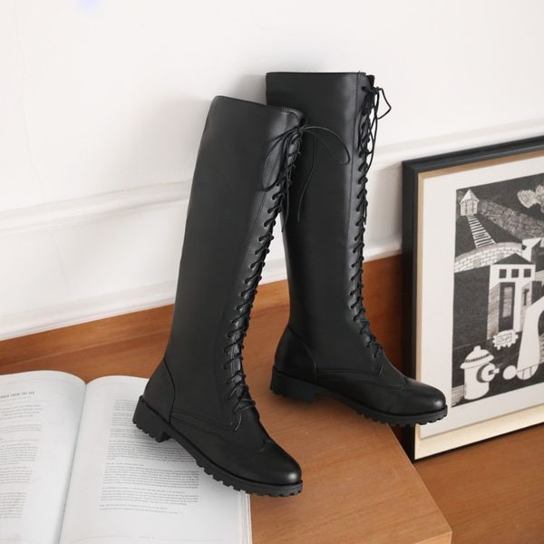 big size 9 10 11 12 thigh high boots knee high boots over the knee women ladies cross strap with round head, Black
big size 9 10 11 12 thigh high boots knee high boots over the knee women ladies cross strap with round head, Black