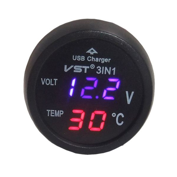 3 in 1 digital led car voltmeter thermometer auto car usb charger 12v/24v temperature meter voltmeter cigarette lighter new
3 in 1 digital led car voltmeter thermometer auto car usb charger 12v/24v temperature meter voltmeter cigarette lighter new