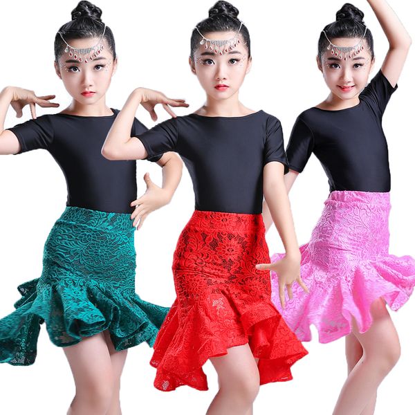 child children professional latin dance dress for girls lace skirt patterns ballroom dancing dresses kids rumba cha cha costumes, Black;red
child children professional latin dance dress for girls lace skirt patterns ballroom dancing dresses kids rumba cha cha costumes, Black;red