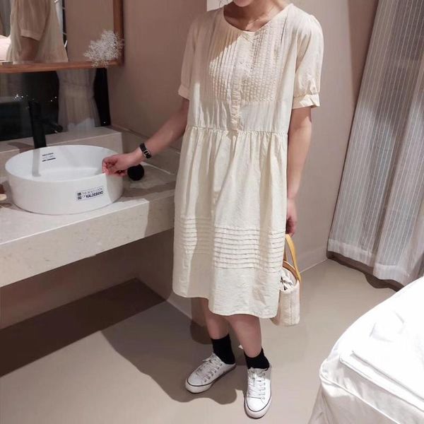 36412020 summer new literary retro fresh sweet fashion wild embossed stitching short sleeve dress, Black;gray
36412020 summer new literary retro fresh sweet fashion wild embossed stitching short sleeve dress, Black;gray