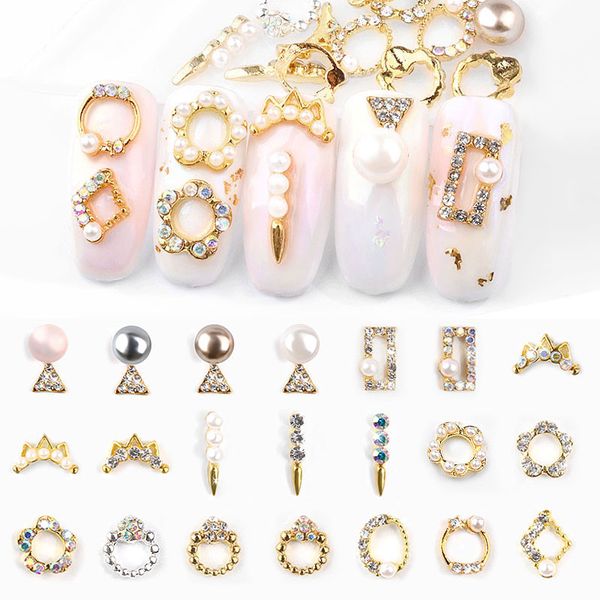 10pcs charm nail art decorations metal alloy shiny crystal rhinestones jewelry 3d manicure accessories, Silver;gold
10pcs charm nail art decorations metal alloy shiny crystal rhinestones jewelry 3d manicure accessories, Silver;gold