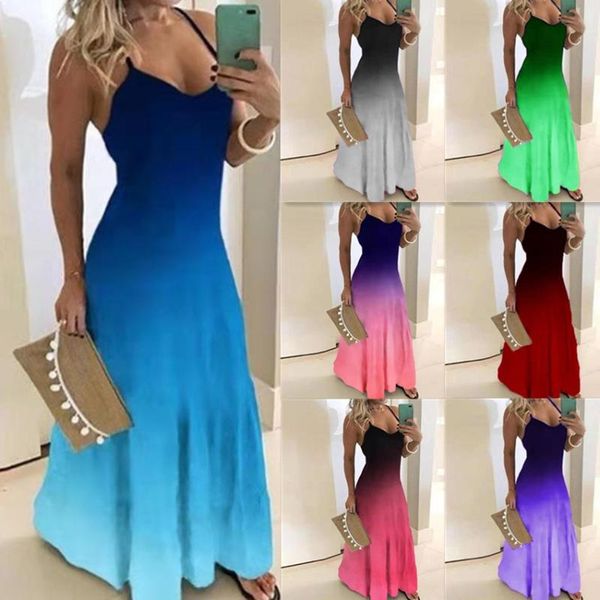 casual dresses sleeveless spaghetti strap dress slim slimming gradient printed ankle-length purple pink blue black party, Black;gray
casual dresses sleeveless spaghetti strap dress slim slimming gradient printed ankle-length purple pink blue black party, Black;gray