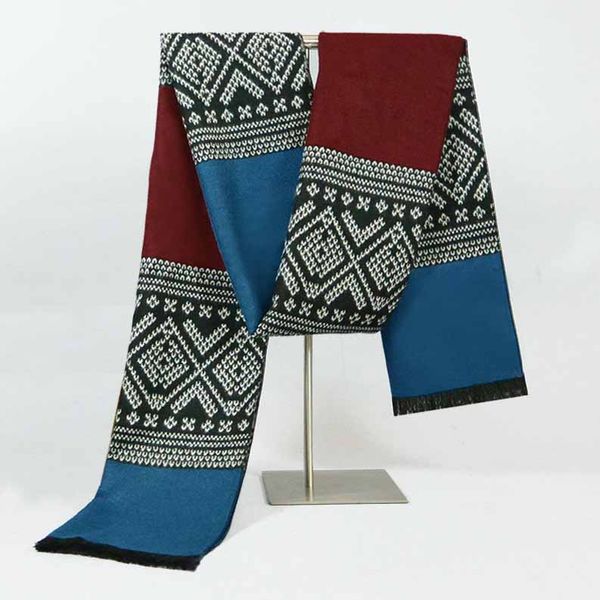 2018 winter fashion new men's casual boutique tri-color stitching knit temperament scarf / man warm wool scarf, Blue;gray
2018 winter fashion new men's casual boutique tri-color stitching knit temperament scarf / man warm wool scarf, Blue;gray