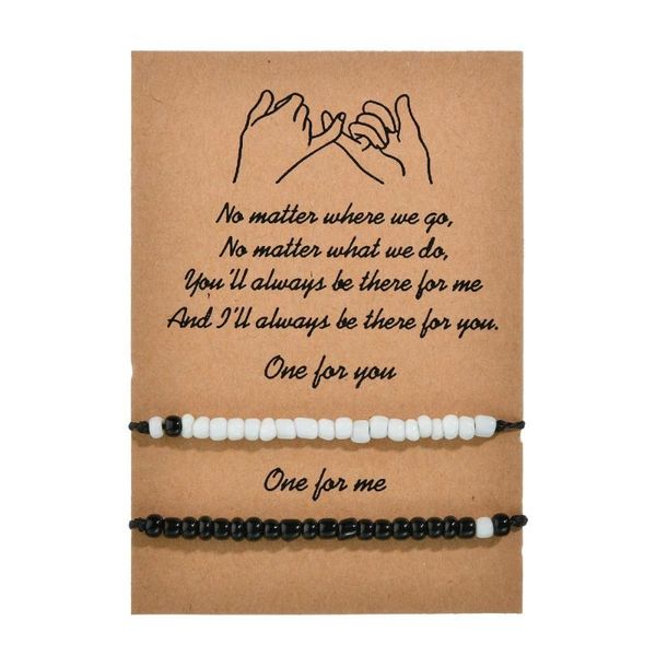 2 pcs/set adjustable beads rope couple bracelets bangles delicate paired bracelet for women men valentine's day gift jewelry, Golden;silver
2 pcs/set adjustable beads rope couple bracelets bangles delicate paired bracelet for women men valentine's day gift jewelry, Golden;silver
