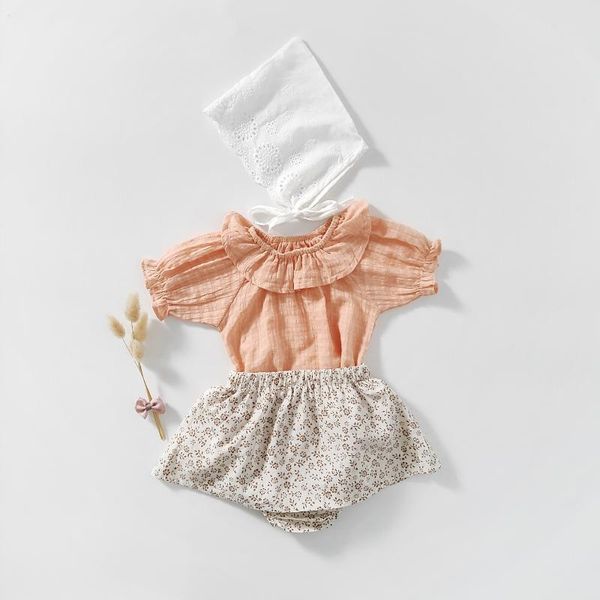 sweet princess girls clothing set summer short sleeve blouse+skirt shorts suit toddler baby clothing set children outfits 0-24m, White
sweet princess girls clothing set summer short sleeve blouse+skirt shorts suit toddler baby clothing set children outfits 0-24m, White