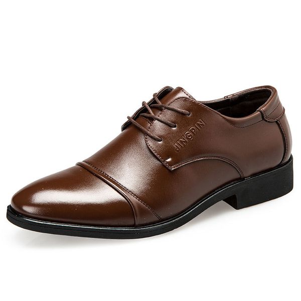 new men's dress shoe oxford business formal shoes man wedding leather office simple style quality men shoes lace-up size 38-48, Black
new men's dress shoe oxford business formal shoes man wedding leather office simple style quality men shoes lace-up size 38-48, Black
