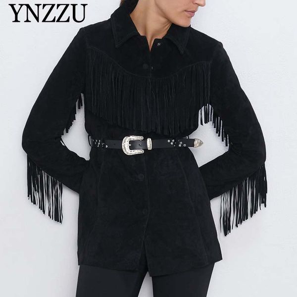 black women tassel faux leather jacket 2020 new arrival with belt long sleeve female outwear coats loose fashion ynzzu 9o034, Black;brown
black women tassel faux leather jacket 2020 new arrival with belt long sleeve female outwear coats loose fashion ynzzu 9o034, Black;brown