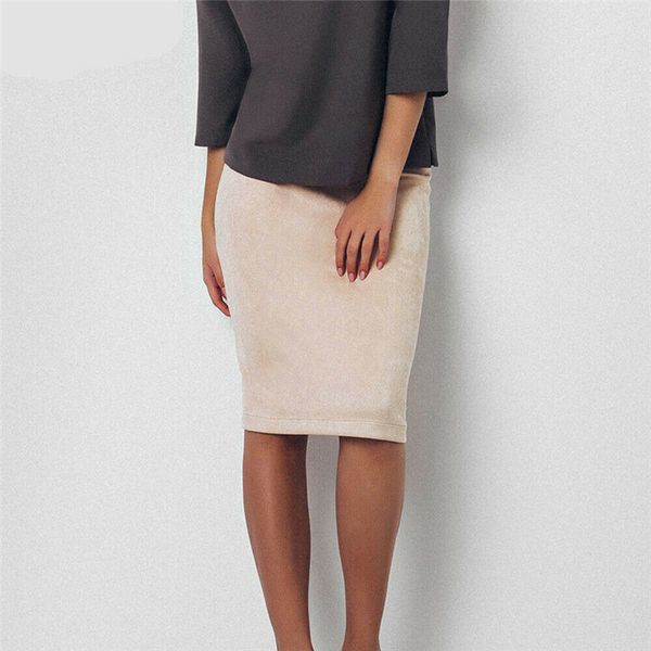 summer lady women suede bodycon skirts high waist elegant party pencil knee-length skirts stretch bottoms clothing female, Black
summer lady women suede bodycon skirts high waist elegant party pencil knee-length skirts stretch bottoms clothing female, Black