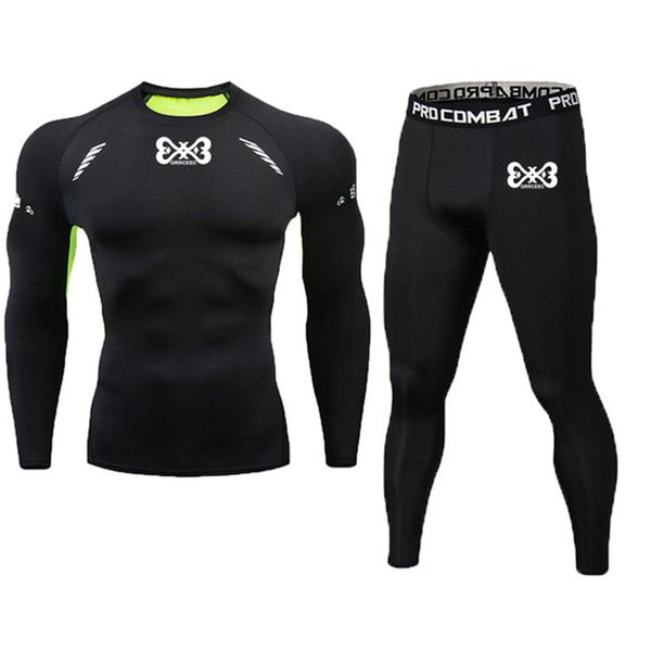 2pcs/sets men's compression sport suit t-shirt pants rashguard men shirts gym fitness training jogging tight set sportwear, Black;blue
2pcs/sets men's compression sport suit t-shirt pants rashguard men shirts gym fitness training jogging tight set sportwear, Black;blue