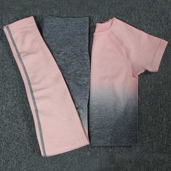 2pcs energy seamless women sport suit gym workout clothes short sleeve fitness crop and scrunch buleggings yoga set
2pcs energy seamless women sport suit gym workout clothes short sleeve fitness crop and scrunch buleggings yoga set