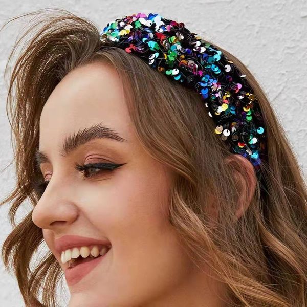sequin headbands for women luxury designer colorful sequins headband bohemian vintage blue pink head bands hair accessories gf love gift, Silver
sequin headbands for women luxury designer colorful sequins headband bohemian vintage blue pink head bands hair accessories gf love gift, Silver