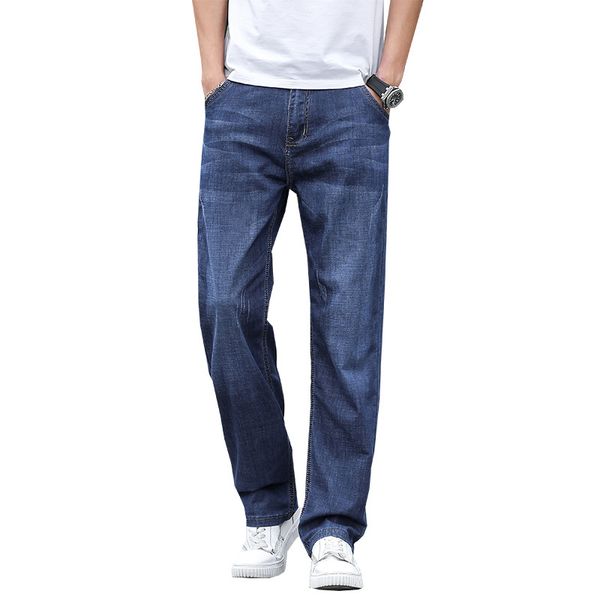 spring summer jeans mens fashion denim pants men mid-waist straight elastic jeans denim trousers men breathable pant, Blue
spring summer jeans mens fashion denim pants men mid-waist straight elastic jeans denim trousers men breathable pant, Blue