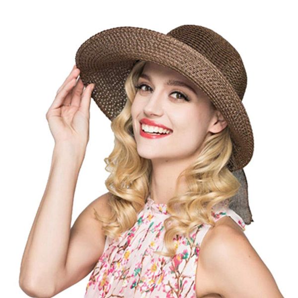 women's sun straw hat, big brim hat bowknot summer hat foldable roll up floppy sunhat beach for women, Blue;gray
women's sun straw hat, big brim hat bowknot summer hat foldable roll up floppy sunhat beach for women, Blue;gray