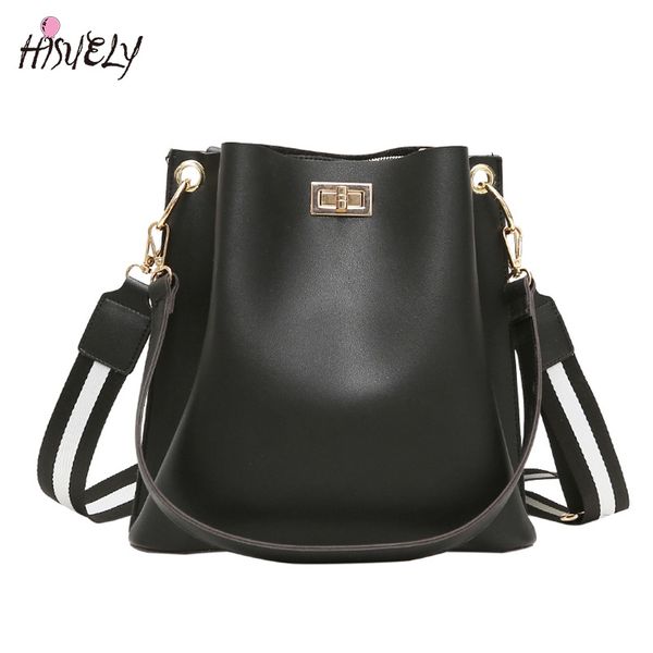 hisuely new women pu leather handbags fashion designer black bucket vintage shoulder bags messenger bag high quality
hisuely new women pu leather handbags fashion designer black bucket vintage shoulder bags messenger bag high quality