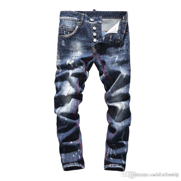 2020 men designer jeans pants slim fit distressed hip hop denim male novelty streetwear jean motorcycle luxury pants, Blue
2020 men designer jeans pants slim fit distressed hip hop denim male novelty streetwear jean motorcycle luxury pants, Blue