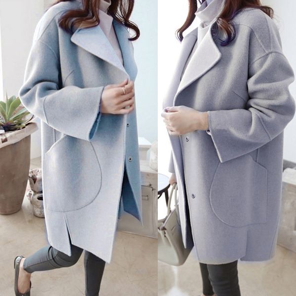 winter warm women woolen coat trench parka jacket casual overcoat outwear, Black
winter warm women woolen coat trench parka jacket casual overcoat outwear, Black