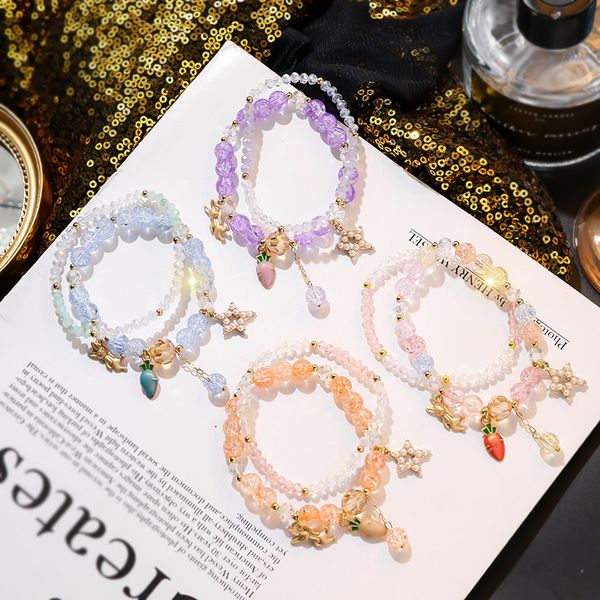new summer korean sweet girl simple beautiful radish stars pendant beaded bracelet fashion female jewelry accessories, Black
new summer korean sweet girl simple beautiful radish stars pendant beaded bracelet fashion female jewelry accessories, Black
