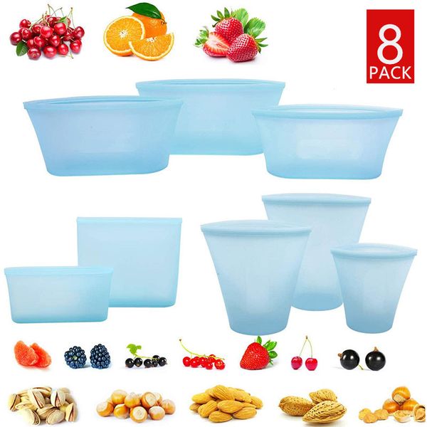 storage bag 8pcs sets silicone fresh bag reusable storage stand up zips shut fruit vegetable cup organizer
storage bag 8pcs sets silicone fresh bag reusable storage stand up zips shut fruit vegetable cup organizer