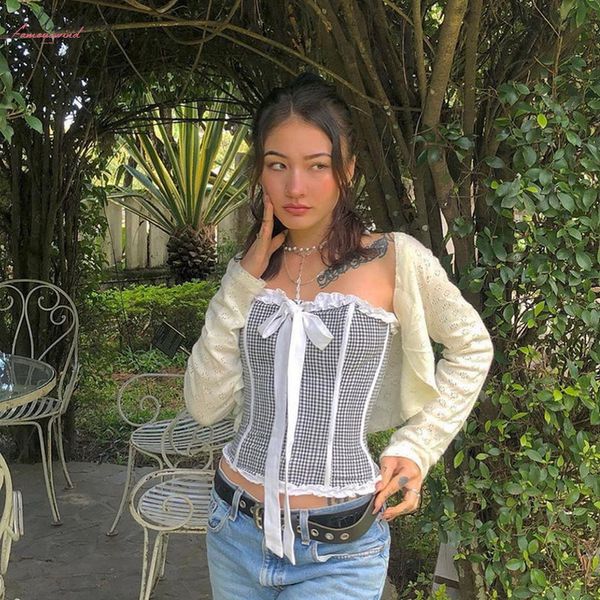 autumn harajuku vintage plaid strapless bow slim tube vest women2020 elegant bodycon short camisole t shirt, White
autumn harajuku vintage plaid strapless bow slim tube vest women2020 elegant bodycon short camisole t shirt, White
