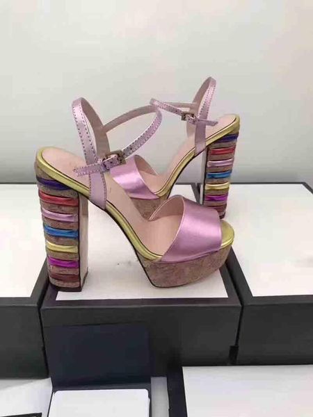 style women's rainbow high heel sandals, women's fashion high heel sandals, imported leather production, leather outsole, Black
style women's rainbow high heel sandals, women's fashion high heel sandals, imported leather production, leather outsole, Black