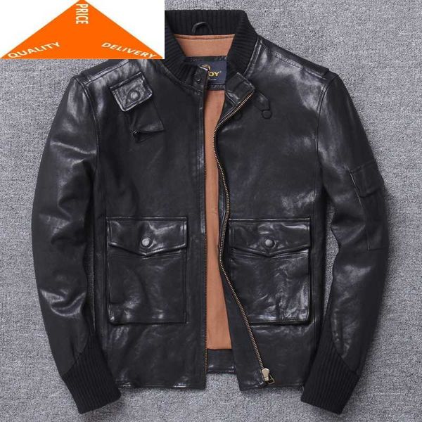 jacket men real clothes 2020 streetwear fashion mens sheepskin short coat slim fit 4xl genuine leather coats 9892, Black
jacket men real clothes 2020 streetwear fashion mens sheepskin short coat slim fit 4xl genuine leather coats 9892, Black