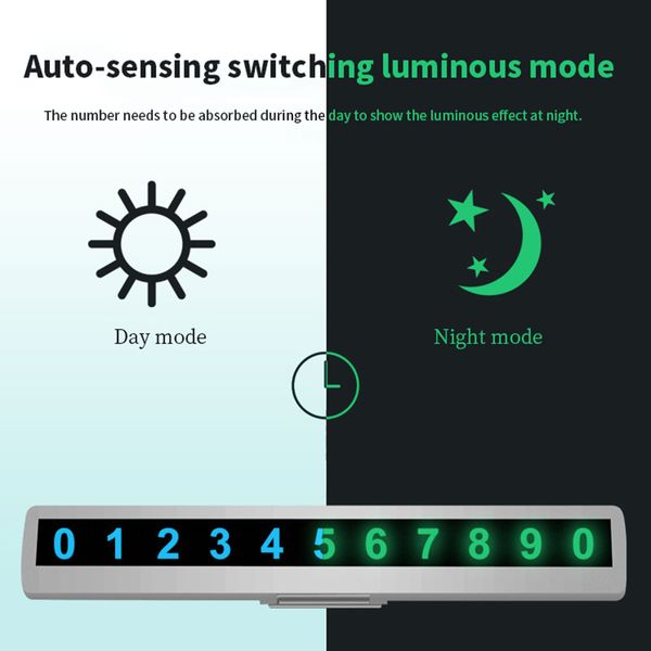 car luminous temporary parking card mobile phone number card decoration hidden car parking number plate ornaments
car luminous temporary parking card mobile phone number card decoration hidden car parking number plate ornaments