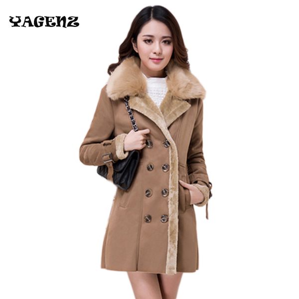 2017 women winter new sheep leather with sheep fur lining cuff fur collar outwear lapel long section sheepskin overcoat, Black
2017 women winter new sheep leather with sheep fur lining cuff fur collar outwear lapel long section sheepskin overcoat, Black