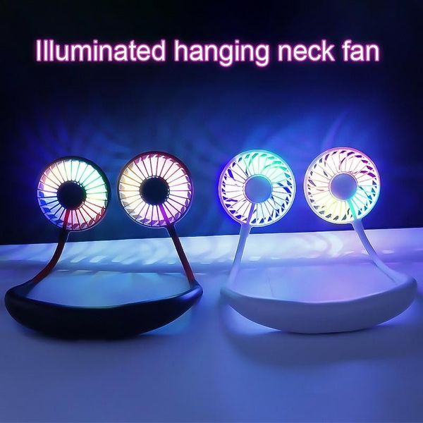 Small fan double head led light wearable you u b charging aroma lazy hanging neck fan three generation
Small fan double head led light wearable you u b charging aroma lazy hanging neck fan three generation