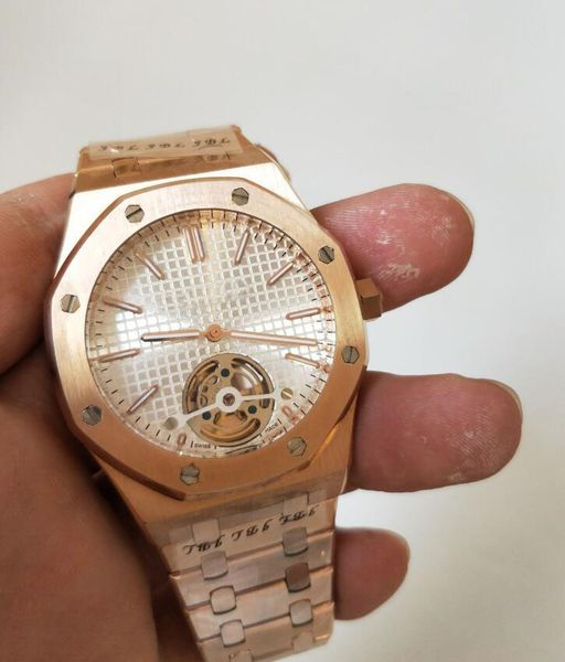 classic series tourbillon 41mm white dial18k rose gold stainless steel 26540or 26450 automatic mens watch watches, Slivery;brown
classic series tourbillon 41mm white dial18k rose gold stainless steel 26540or 26450 automatic mens watch watches, Slivery;brown