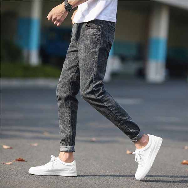 2019 spring men's skinny jeans gray denim jeans new fashion simple men pencil pants slim men skinny long, Blue
2019 spring men's skinny jeans gray denim jeans new fashion simple men pencil pants slim men skinny long, Blue