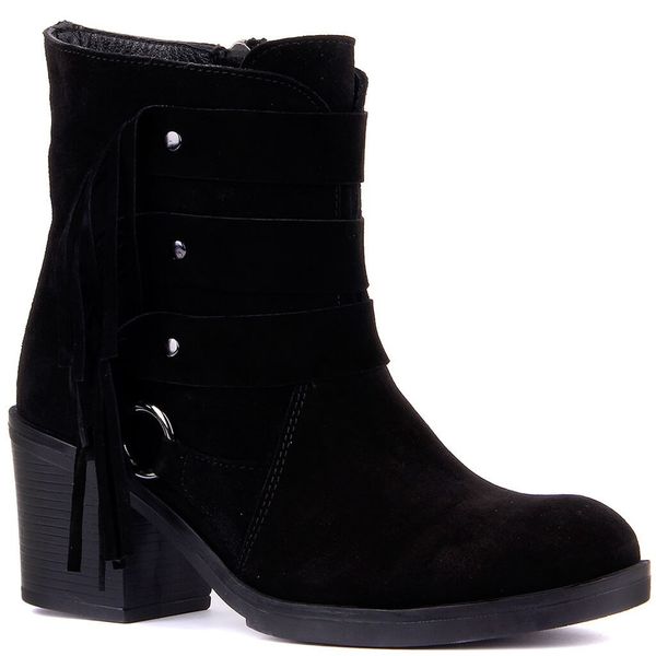sail-lakers black suede fringe women boots
