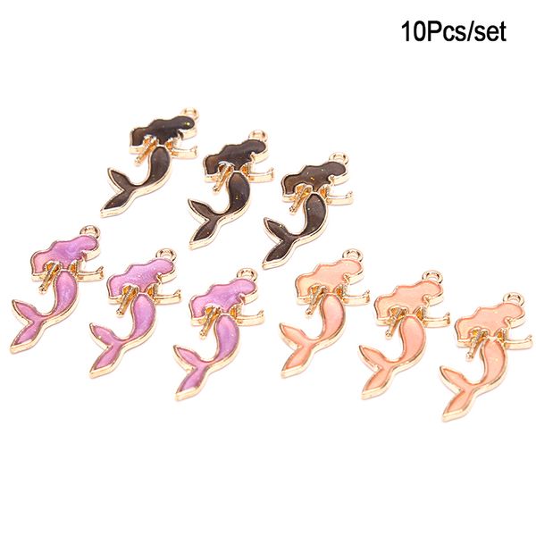 10pcs/lot colorful alloy enamel mermaid fish cute charms pendant jewelry making christmas dec, Bronze;silver
10pcs/lot colorful alloy enamel mermaid fish cute charms pendant jewelry making christmas dec, Bronze;silver