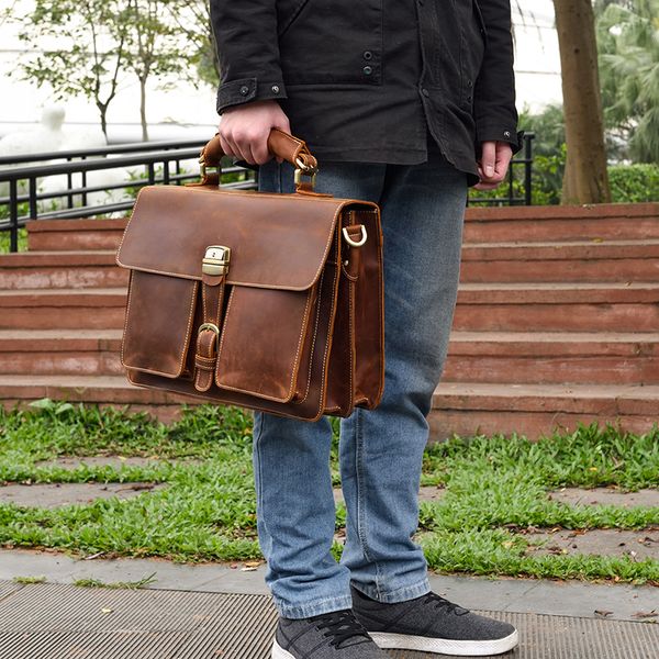 vintage genuine leather men briefcase fit 14 inch lapbusiness handbag cow leather double layer messenger bag pc work tote
vintage genuine leather men briefcase fit 14 inch lapbusiness handbag cow leather double layer messenger bag pc work tote