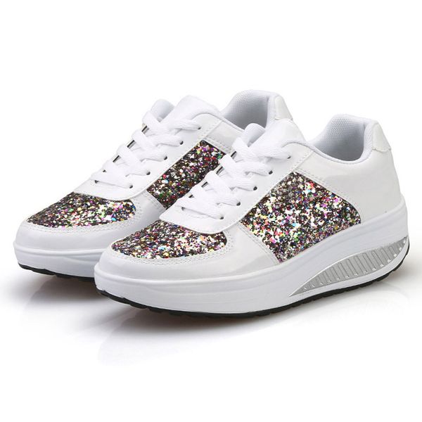 cagace women's ladies wedges sneakers sequins shake shoes lady 2018 shoes fashion girls sport size35-41, Black 
cagace women's ladies wedges sneakers sequins shake shoes lady 2018 shoes fashion girls sport size35-41, Black