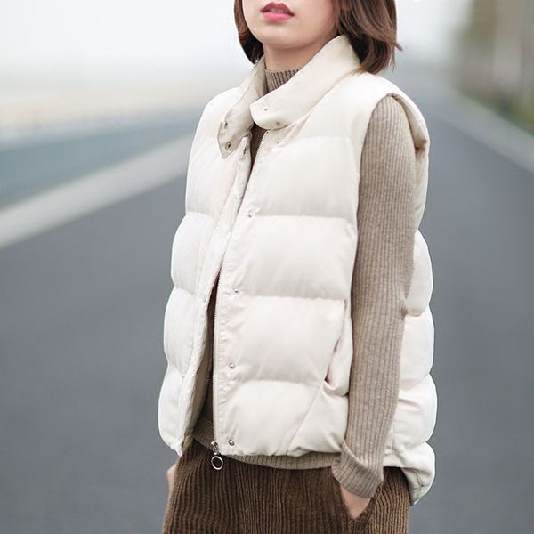 aransue new arrival autumn winter cotton vest short design korean style coat women chaleco mujer white black waistcoat, Black;white
aransue new arrival autumn winter cotton vest short design korean style coat women chaleco mujer white black waistcoat, Black;white